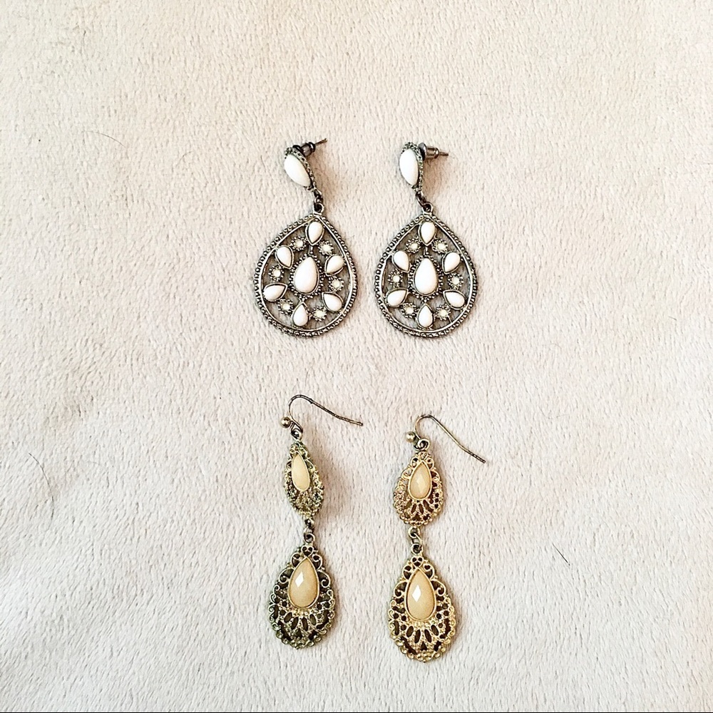 Earrings cute boho fall gold